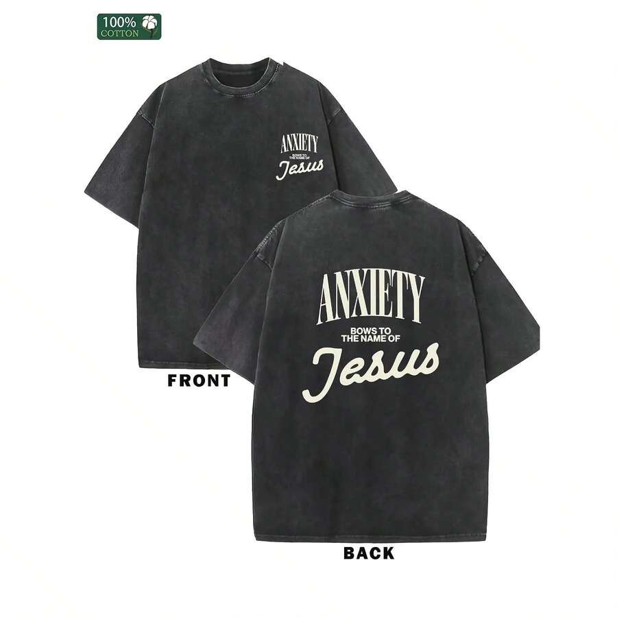Camiseta Lavada para Hombre Estilo Moderno 2026 |     Estampado de anime vintage, estilo urbano, casual de verano, ropa rockera, cuello redondo, corte regular, adecuado para todas las estaciones, algodón lavado. - camiseta negra lavada - Ver 1
