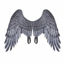 1PC New Top Realistic Costume Wings, Faux Feather Non-Woven Fabric Wings, Stage Performance Costume Prop, Holiday Event Wearable Transformation Prop,Halloween - Multicolor - View 10