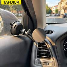 Soporte para teléfono de coche TAFDIUR, soporte universal multifunción ajustable con ventosa, panel magnético con anillo de metal, soporte de navegación de 360°, material ABS, adecuado para el salpicadero del coche, el cristal del coche, soporte para teléfono, compatible con todos los teléfonos, esencial para viajes largos - CY01+PJ04 - Ver 4