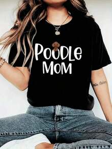 Camiseta de mujer moderna, informal, para fiestas y para estar en casa, 100% algodón, corte holgado. . De corte holgado. Camiseta de manga corta para mujer con estampado gráfico elegante y artístico de cola de gallo, top casual de verano, lavable a máquina, camiseta ligera para primavera-verano NC-11855. Camisetas de mujer, moda de primavera, estilo relajado, ajuste cómodo, estilo vintage urbano, unisex, holgada, de algodón, manga corta, cuello redondo, blusas casuales. - Negro 1 - Ver 7