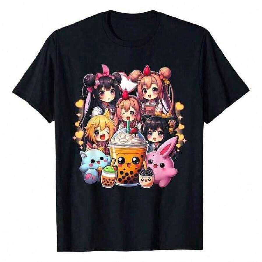 Camiseta de manga corta con cuello redondo para jóvenes, camisetas gráficas de algodón para niñas y niños, camiseta de anime 2025, camiseta de anime Slayer, sudadera gráfica de anime demonio, regalo de camiseta de anime, camiseta unisex, sudadera con capucha de anime, sudadera con capucha de demonio, camisetas para niños, tops para niños, camisetas para niños, 100% algodón, ropa para niños, ropa de niña, ropa para niñas, disfraz para niños, disfraces de Halloween para niños, ropa de otoño para niñas, camiseta casual, regalo perfecto de Navidad y festividades para niños y niñas, camisetas de Halloween para niños, ropa para niños para uso diario casual, conjunto de estudiante cómodo y suave, ropa para niñas adolescentes Y2k Camiseta Verano Camisa De - Negro - Ver 1