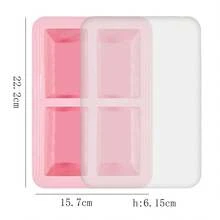 Reusable Silicone Soup Freezer Tray, 125ml&250ml  Mold, Non-Stick Sauce Broth  Tray For Refrigerator Food Storage - Pink 4 Rows - View 9