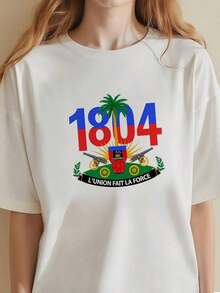 1 Piece Haitian Revolution Flag 1804, Haitian Independence Flag Da-0180g 100% Cotton - 白色 4 - 查看 4