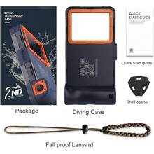 2026 Navy Blue Diving Phone Case, Waterproof Phone Case, Can Accommodate 4.7-6.9 Inches Of Mobile PhoneIPX8 Waterproof Phone Case Shockproof Transparent Cover For IPhone 16 15 Pro Max  S24 Ultra Swim Beach Dry Bag - Navy Blue - View 5