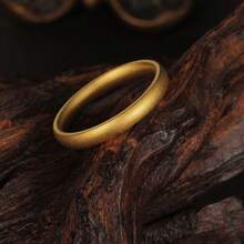 Minimalist Stackable Gold-Tone Rings, Size 2mm/4mm/6mm/8mm, Stainless Steel Material That Won't Discolor, Suitable For Daily Wear And Special Occasions As Versatile Jewelry - Multicolor - View 8