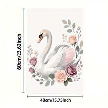 1pc/2pcs Cute Healing Style Swan Pattern Printed Handkerchief. The Size Is 16 * 24 Inches, Suitable For Kitchen Decoration Or Exquisite Gifts. It Can Be Used For Cleaning And Wiping Items, As Well As For Home Decoration. Suitable For Various Purposes In Kitchens And Restaurants, It Is An Ideal Kitchen Utensil. - Multicolor - View 15