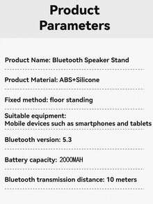 360° Rotating Adjustable Foldable Phone/Tablet Stand + Portable Power Bank + Mini Ambient Light, Multifunction Bluetooth Speaker - Perfect Slouchy Gadget - Multicolor - View 11