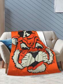 Auburn Merch Tigers Throw Blanket Warm Blankets Breathable Air Conditioner Blanket For Car Classic Outdoor Blankets For Picnic For All Season - màu đen - Xem 5