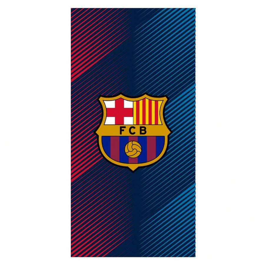 FC Barcelona 巴塞隆納足球俱樂部沙灘巾,100%純棉,官方產品,柔軟吸水,適用於沐浴、泳池和運動,70x140厘米 - 選項 9 - 查看 1