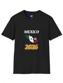 Camiseta de Fútbol México 2026: Regalo para Fanáticos del Fútbol - Negro - Ver 6