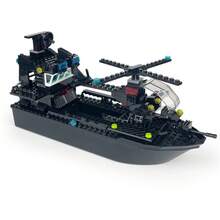 Bloques de construcción de barco de patrulla para niños, juguetes de bloques de modelo, regalos de cumpleaños para niños, Día de Acción de Gracias, Navidad, Año Nuevo - B - Ver 8