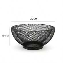 Durable Metal Fruit Storage Basket, Iron Art Fruit Basket, Breathable Snack Bowl, Kitchen Fruit Bowl, Countertop Fruit And Vegetable Basket, Space-Saving, Sturdy And Durable, Not Easy To Deform. It Is A Home Decoration Item That Matches A Variety Of Home Decoration Styles, Suitable For Use In The Kitchen, Living Room, Bedroom, Dining Room, Folk House, Pantry And Dining Table. A Must-Have For Modern Kitchens, Kitchen Accessories And Kitchen Storage Organizers. It Is Also An Ideal Gift For Housewarming, Festivals, Mother's Day And Father's Day. - View 15