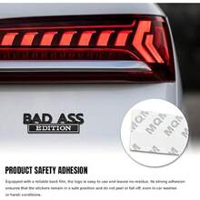 Car Bad  Edition Emblem, Car Badge Stickers, Bad  Edition Personalized 3D Badge Decoration, Cars Fender Bumper Hood Trunk 3D Badges Sticker Decal Universal For Cars (Black) - Gói 10 cái - Xem 6