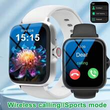 Reloj inteligente con pantalla completamente táctil, llamada, recordatorio de mensajes, control de música y otras funciones, compatible con iPhone/Android mo - Go20Szstrap - Ver 1