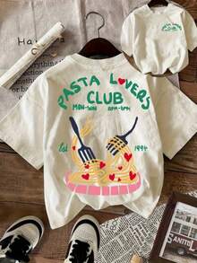Camiseta con Estampado Gráfico, Manga Corta, Cuello Redondo, Estilo Casual para Verano y Primavera, Ropa de Mujer Y2k - Blanco - Ver 10