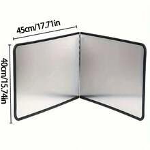 1 tấm chắn bắn nước bằng thép không gỉ hai lớp - Tấm bảo vệ bếp chống dính, chịu nhiệt, có thể gập lại dùng cho gia đình, xe RV, cắm trại - Nhiều màu - Xem 11