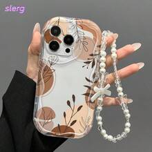 这款时尚厚实的防震手机壳饰有独特的树叶涂鸦设计，搭配可爱的印花和挂绳。它不仅防震，而且握感舒适，非常适合日常使用，是送给情侣、女性、女儿、男朋友和女朋友的绝佳礼物。 - 透明殼 - 查看 1