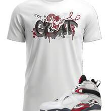 Camiseta personalizada con estampado de Jordans 8 Bugss Bunnys - forma - Ver 1