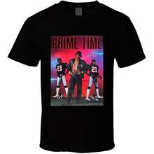 Deion Sanders Prime Time Poster Colorado Football Fan T Shirt - Black - View 1