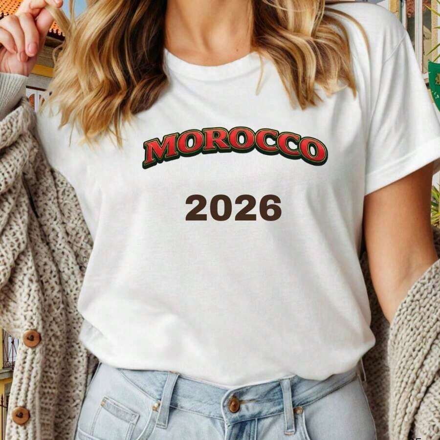 Camiseta Moco Mundial 2026 Gráfica Minimalista USA Canadá México Mundial Fan Rel - Blanco 8 - Ver 1
