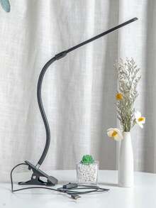 1 buah Lampu Meja LED Jepit Bertenaga USB dengan Leher Angsa yang Dapat Diatur, Desain Jepit yang Praktis Cocok untuk Membaca, Penggunaan Kantor, dan Perlindungan Mata. Dengan Saklar On/Off, Kontrol Tombol, dan Desain Berkabel - Ideal untuk Kantor Rumah, Samping Tempat Tidur, Komputer, Panggilan Video, dan Kerajinan Tangan (Hitam/Putih) - Lampu meja jepit - View 5