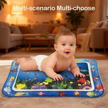 Early Educational Toy For Babies, Inflatable 65-Inch Side Water Mat For Tummy Time. DJKY - Fishing - View 4