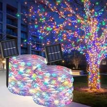 Solar LED Fairy Lights Outdoor Waterproof 8Modes LED Copper Wire For Garden Party Christmas Decor - Color 1PC - View 1