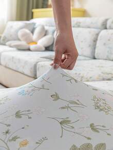1 tấm bọc ghế sofa mùa hè thoáng khí, phù hợp với mọi loại ghế sofa, chống trượt, có độ co giãn, thích hợp cho ghế sofa hình chữ L và ghế sofa 1/2/3/4 chỗ ngồi. - Màu xanh lam - Xem 5