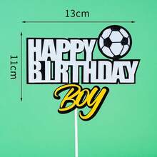 Decoraciones de pastel de fútbol de la Copa del Mundo, adornos, suministros para fiestas, banderas para hornear, decoraciones de cumpleaños felices, regalos de regreso a la escuela, suministros para fiestas, ramos de fiestas de cumpleaños, decoraciones de escena con tema lindo, decoraciones interiores. - Multicolor - Ver 20