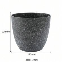 1个哑光仿石花盆，室内花盆，陶瓷花盆，花瓶，阳台植物盆，家居装饰，大容量植物生长栽培盆，室内装饰花瓶 - 彩色 - 查看 34
