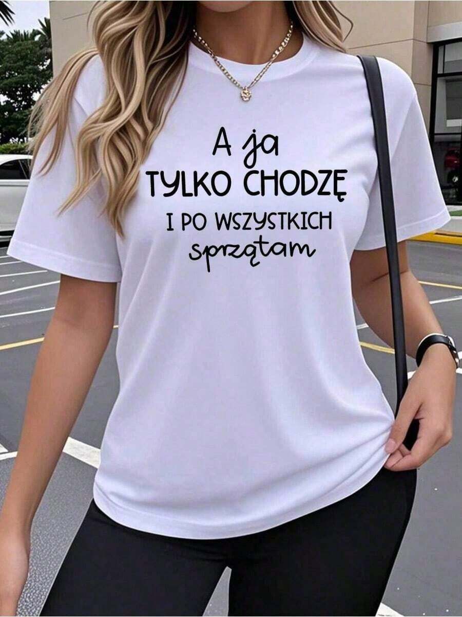 Camiseta suave 100% algodón, camiseta de manga corta para mujer, diseño creativo con estampados artísticos, patrones populares y divertidos, top elástico de cuello redondo, cómodo para usar al aire libre en primavera y verano, top de cuello redondo informal, holgado y sencillo, estilo Y2K, tela suave para la moda diaria, transpirable, camiseta deportiva de manga corta, ropa casual para fitness y ejercicio, conjuntos de verano 2026 para mujer, conjuntos de vacaciones para mujer, atuendo para conciertos campestres, atuendo para conciertos de mujer, camiseta de algodón transpirable, combina con todo. - Blanco - Ver 1