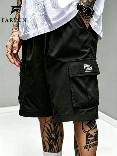 Men's Summer Cargo Shorts - Non-Stretch, Casual Style With Pockets, Loose Fit Suitable For Outdoor Activities, Street Parties And Travel, Men's Cargo Shorts Minimalist Fashion Multi-Functional Sportswear