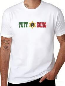 Camiseta de música reggae con logo de gong resistente, corte clásico, tejido premium suave y cómodo, para todas las estaciones, cuello redondo, adecuada para ocasiones casuales y deportivas, unisex, coleccionable - Negro - Ver 9