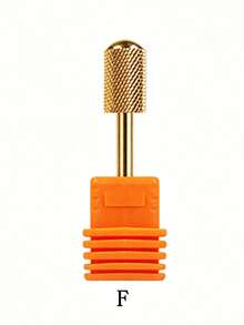 1 đầu mài móng bằng thép vonfram, đầu mài móng hình trụ mạ vàng, dạng vòm trụ, dụng cụ mài loại bỏ lớp biểu bì, thích hợp cho máy mài móng điện. - Vàng - Xem 2