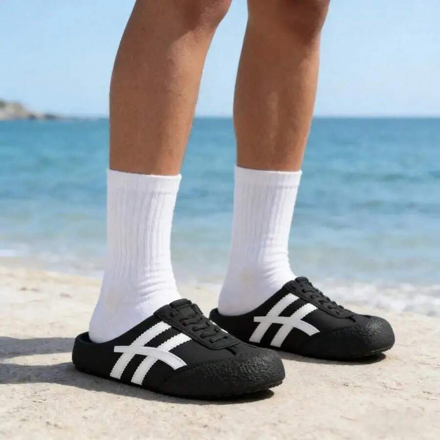 Zuecos Cómodos de la Marca EVA para Hombre, Primavera Verano 2026, Antideslizantes, Sandalias Deportivas para Exteriores, Tallas Grandes, Zapatos Planos para Parejas, Zapatos de Carreras - Amarillo - Ver 1