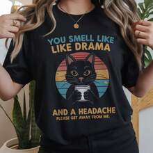 YOU SMELL OF DRAMA - Negro - Ver 1