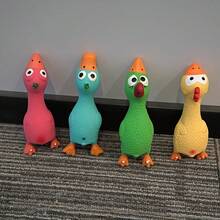 1 món đồ chơi bằng cao su latex có tiếng kêu cho mèo/chó - Bộ kết hợp hình chim hồng hạc, , Đồ chơi bóp mềm hình pho mát, Đồ chơi bóp mềm hình bánh bao, Đồ chơi giảm căng thẳng, Đồ chơi bóp mềm - Đồ chơi cho thú cưng - Xem 2