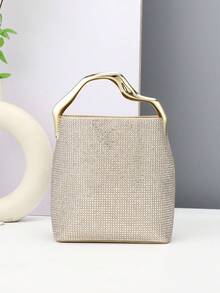 Women's Sparkling Full Rhinestone Handbag | Elegant Social Influencer Style, Suitable For Formal Occasions, Parties And Banquets - Multicolor - View 4