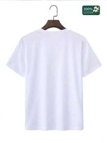 Men's Classic LA 23 Los Angeles Skyline & Palm Tree Graphic T-Shirt, Retro Bla & White Print, Soft  Cotton, Casual Summer Everyday Wear For Men Who Lo - 白色 - 查看 3