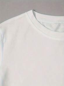 Tela de punto de poliéster - No hay familia como la que tengo - Camiseta con estampado de letras y gráficos del alfabeto para mujer, cuello redondo casual, manga corta, cómoda para todas las estaciones. - Blanco - Ver 4