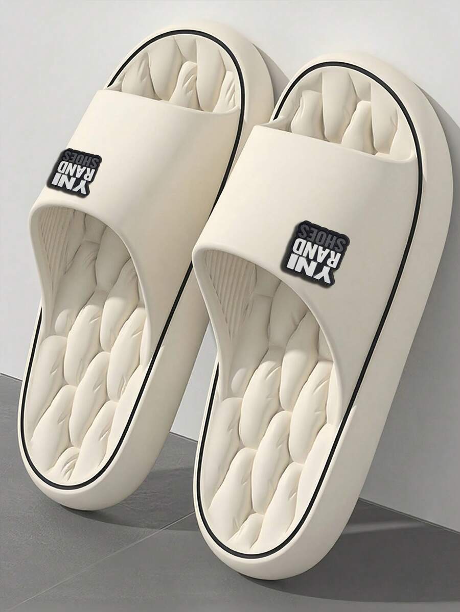 INS Style Versatile Fashionable Sandals, Essential For Spring And Summer, Perfect For Hotel, Apartment, Office And Home, Quiet Sole, Wear-Resistant, Lightweight And Comfortable, Unisex - White 3 - View 1