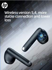 返校禮物--HP H10J 無線藍牙耳機，兼容 Apple、Android 及其他設備，無線耳機（含充電盒與藍色收納袋），藍牙 5.4，IPX4 防水，30 小時續航力，內建麥克風 - 查看 11