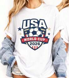 2026 World Cup Jersey Canada Mexico USA 2026 World Cup Soccer Jersey Unisex Soccer Jersey World Cup - 白色 - 查看 6