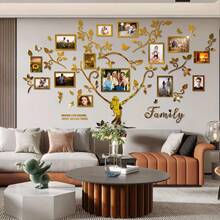 1pc Room Decor Acrylic Photo Frame Tree Branch Shape Mirror Wall Decoration, 2D Art Photo Frame Tree Shape, For Living Room Home Decor - Picture Frame - View 13