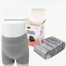 10 piezas/2 cajas Bragas desechables (5 piezas/caja), ropa interior desechable transpirable y cómoda para el período menstrual, posparto, viajes; alta elasticidad, amigable con la piel, uso durante 24 horas - Ver 3