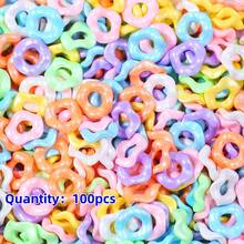 10pcs Acrylic UV Coated Colorful Beads, Hexagon Fidget Toys, Macaron Color Wavy Flower Shape, DIY Jewelry Accessories - Waves - View 55