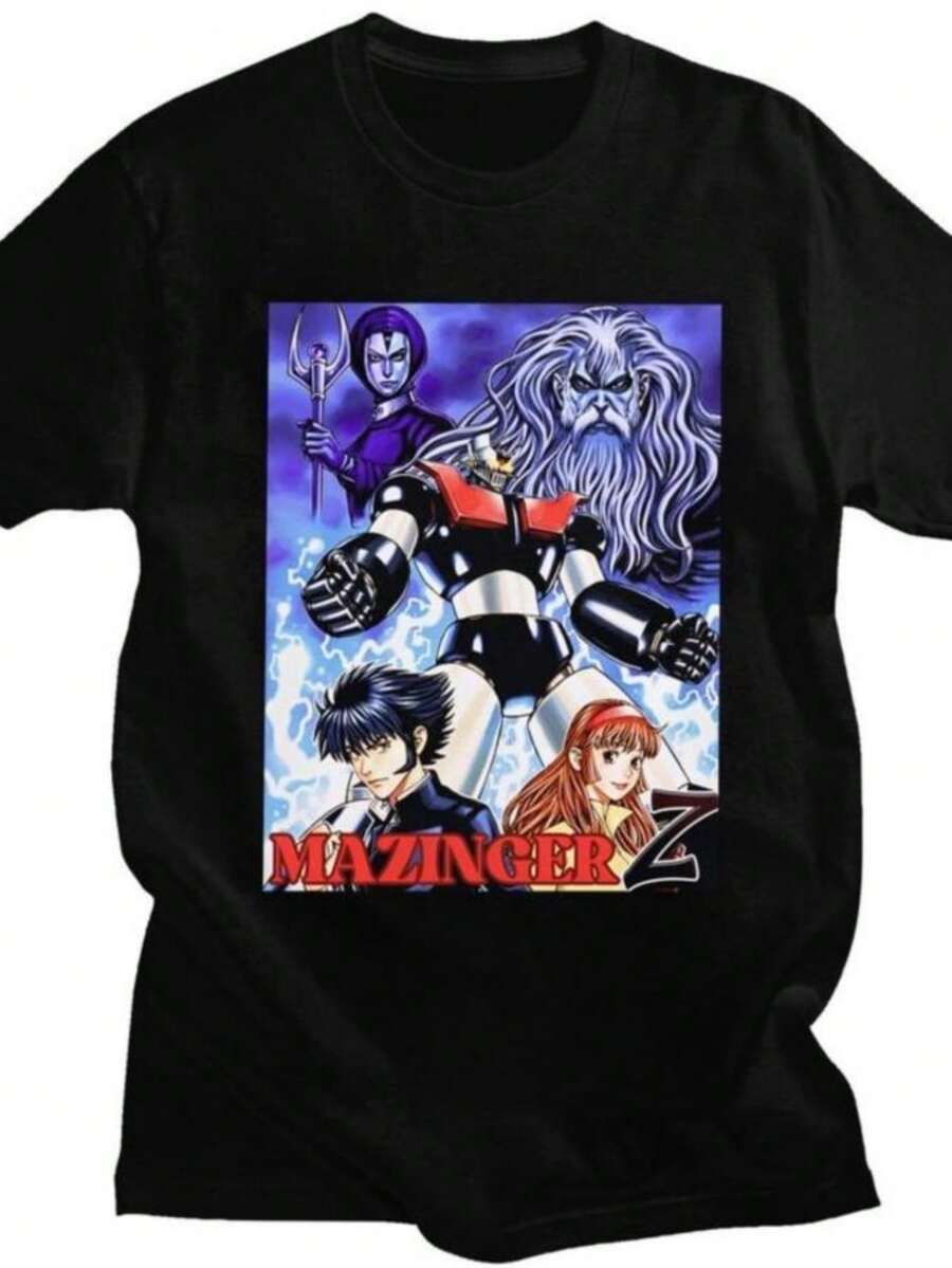 Women's T-Shirts 2026Custom Koji Kabuto Mazinger T Shirt Men Women 100 Cotton T-Shirt Ufo Robot Grendizer Goldorak Tees Fashion Tshirt - 黑色 - 查看 1