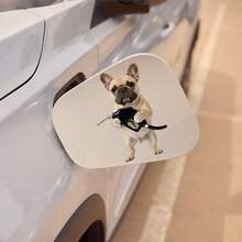 1PC Funny Dog Fuel Nozzle Sticker For Cars, Cute Poodle Gas Pump Vinyl Decal, Removable Pet Lover Auto Art For Fuel Tank Cap Or Bumper - A - View 6