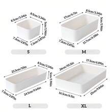 Multifunctional Cosmetics Stationery Sticky Notes Documents Organizer Storage Box, Home Office School Desktop Compartment Container For Jewelry Accessories Art Supplies Desk Organization Decor - Multicolor - View 11