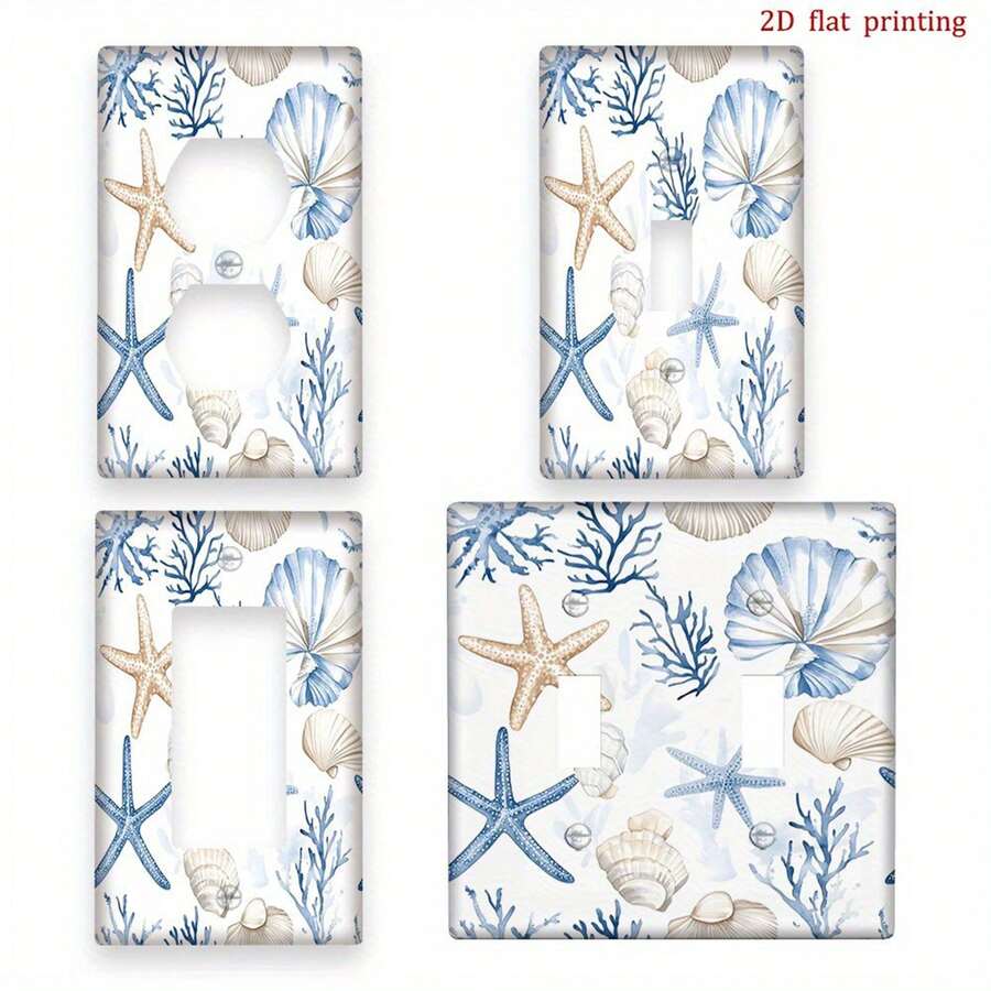 1 tấm ốp công tắc điện in 2D họa tiết bản đồ hàng hải, đa chức năng, dễ vệ sinh, phù hợp cho phòng ngủ, nhà bếp và nhà ở, phụ kiện trang trí phòng độc đáo, thiết kế phẳng 2D. - Nhiều màu - Xem 1
